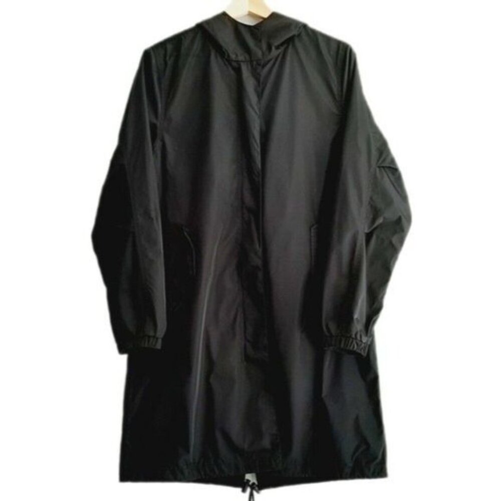 HBC Company of Adventurers Parka Long Coat Jacket Light Layer Black Sz S